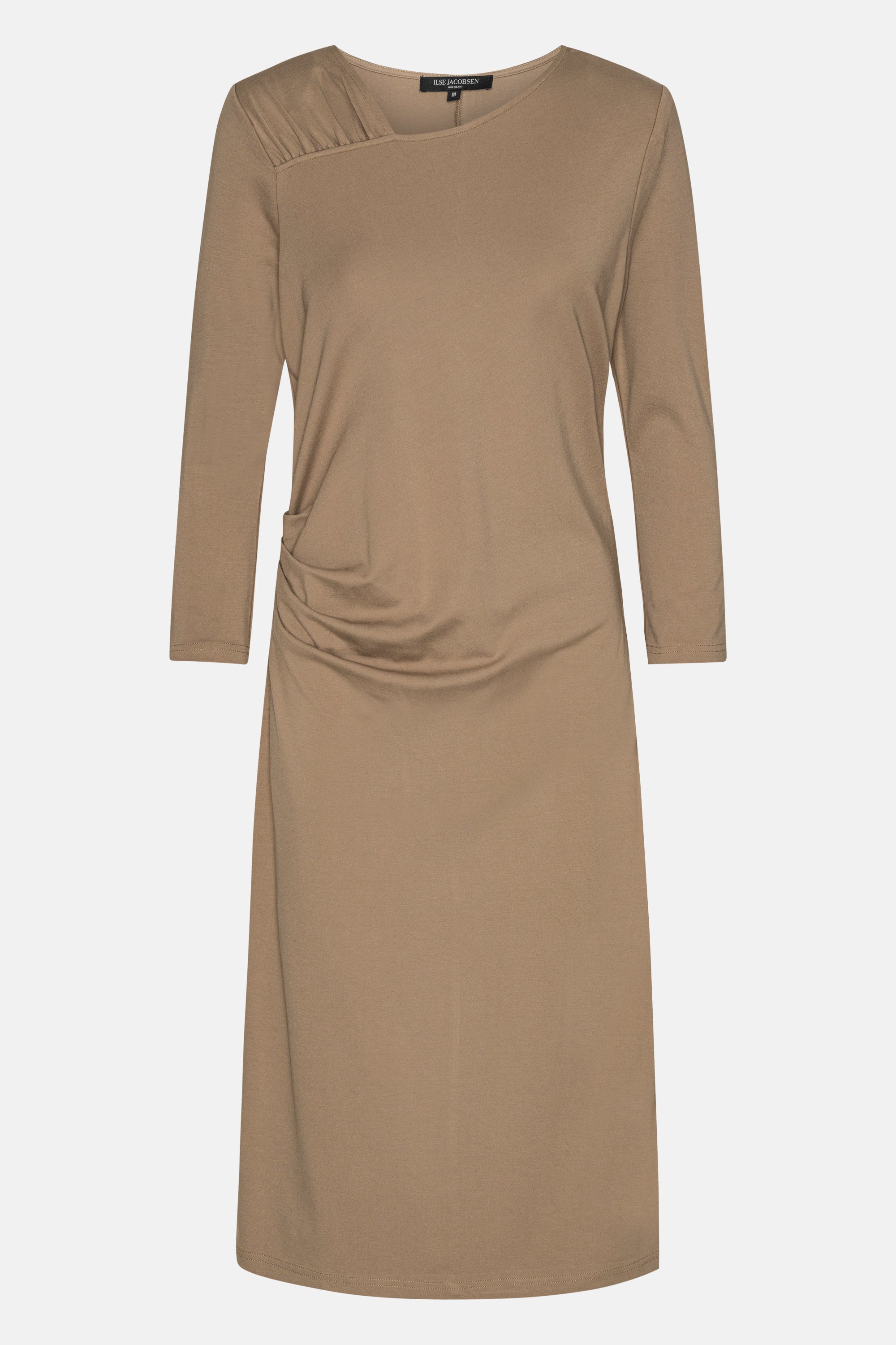 Kjole med Læg - Greige